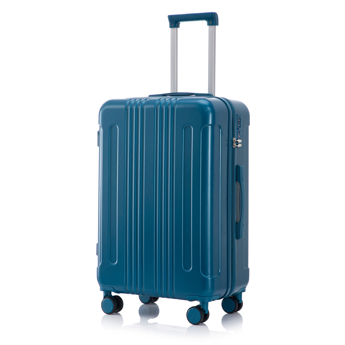 3-Piece ABS Spinner Wheel Luggage Set 28-inch dark blue with extendable handle HouseOfZazla on Tampa Home & Garden Store