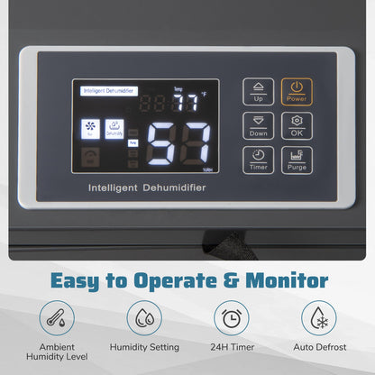 154 Pints Commercial Dehumidifier with Pump and Drain Hoses