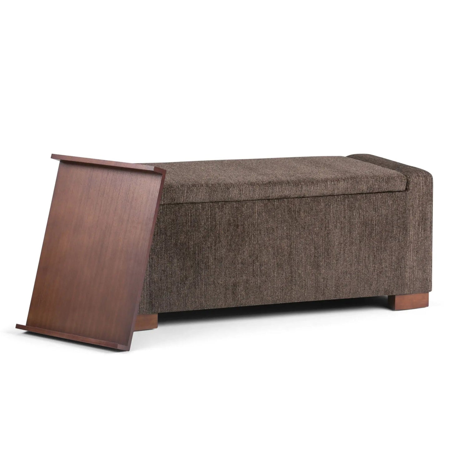 Bretton Lift Top Storage Ottoman Deep Umber