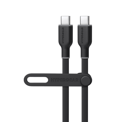 Flexi PRO USB-C to USB-C Cable 10ft, black with HyperGear housings and dual USB-C plugs on Tampa Home & Garden Store