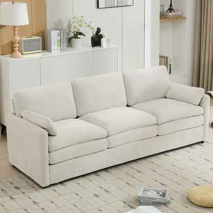 Cozy Upholstered 3 Seater Sofa for Living Room