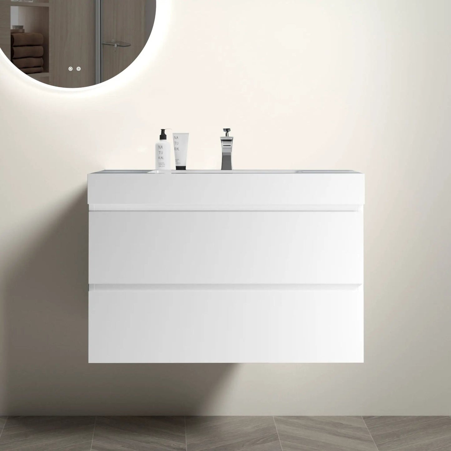 Alice Wall Mounted Floating Vanity With Sink