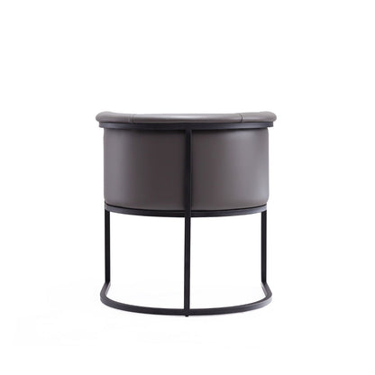 Cosmopolitan dining chair with gray upholstery and a black cantilever frame on Tampa Home & Garden Store