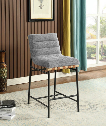 Lahni Boucle Fabric Counter Height Dining Chair