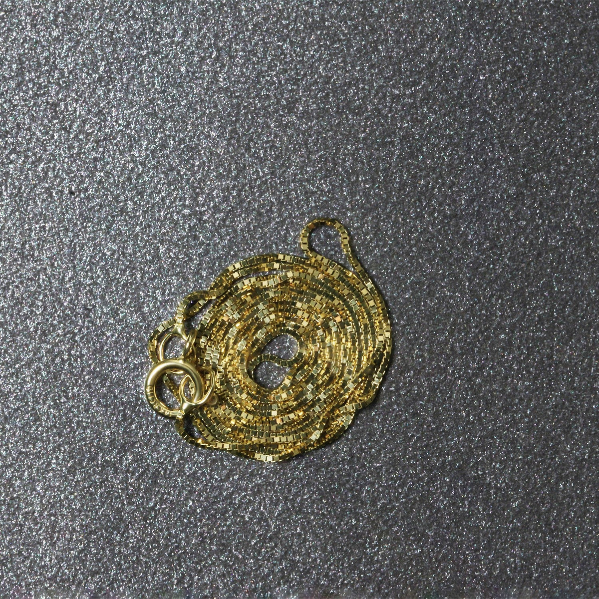 14k yellow gold box chain necklace with round pendant, 0.45mm, Bids.com on Tampa Home & Garden Store