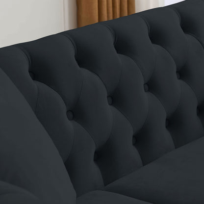 Chesterfield Sofa With Nailhead Trim and Cushions