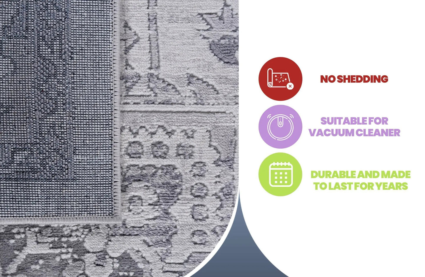 Marfi Oriental Rug in Neutral Tones for Home