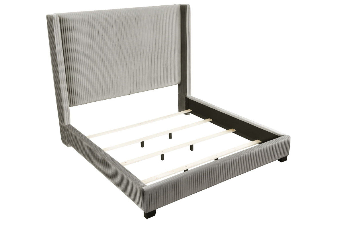 Modern Upholstered Bed And Space Saving Design