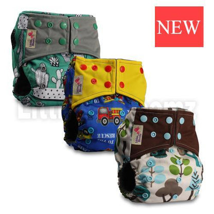 Modern Luxury Printed Washable Real Cloth Pocket Nappy 4-pack with colorful prints Stevvex on Tampa Home & Garden Store