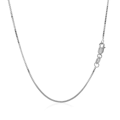 Box chain necklace 14k white gold 0.8mm by Bids.com on Tampa Home & Garden Store
