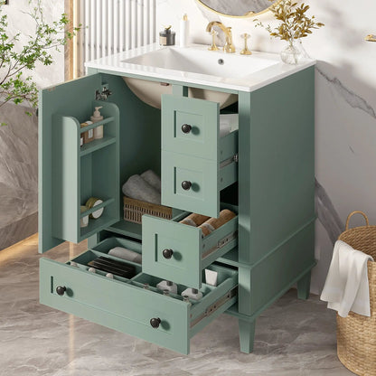 Bathroom Vanity With Basin and Soft Close Drawers