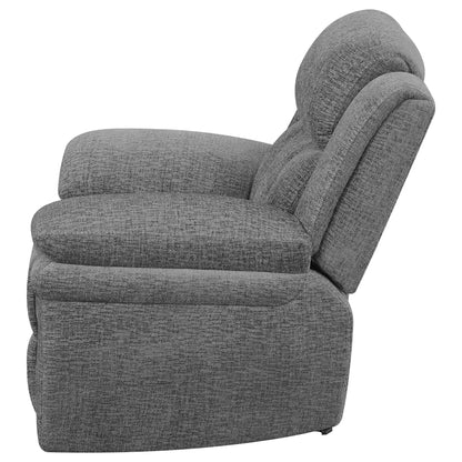 Pannen Glider Recliner gray upholstered fabric by Unique Piece Furniture on Tampa Home & Garden Store