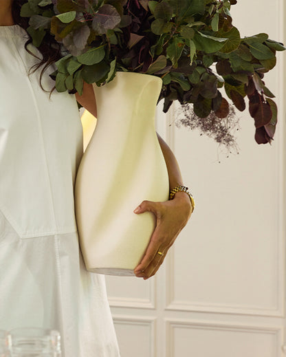 Helena Vase in Unglazed Ceramic for Tall Stems