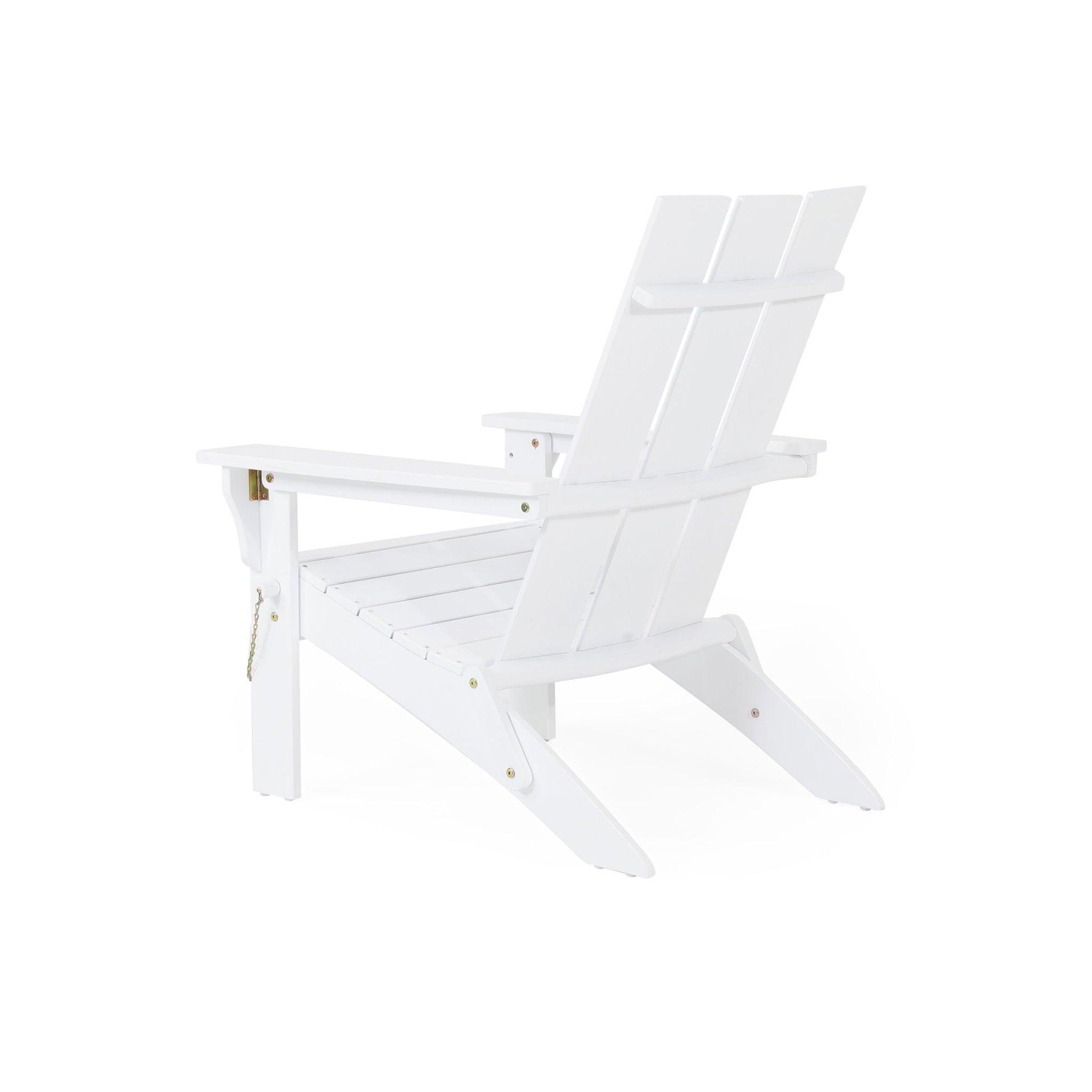 Aurascape outdoor foldable Adirondack chair, white wood folding arm chair by HouseOfZazla on Tampa Home & Garden Store