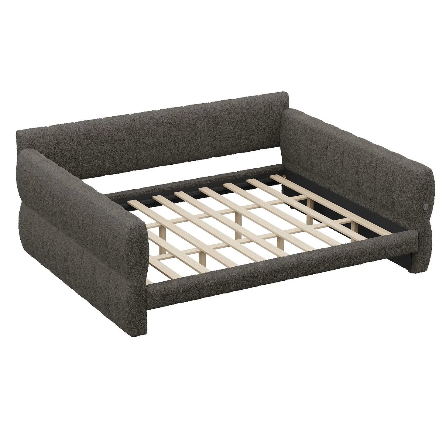 Upholstered Platform Bed With USB Charging Ports