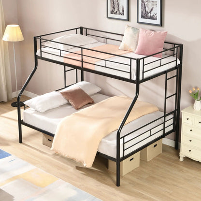 Modern Metal Bunk Bed in black steel with twin mattresses by Unique Piece Furniture on Tampa Home & Garden Store