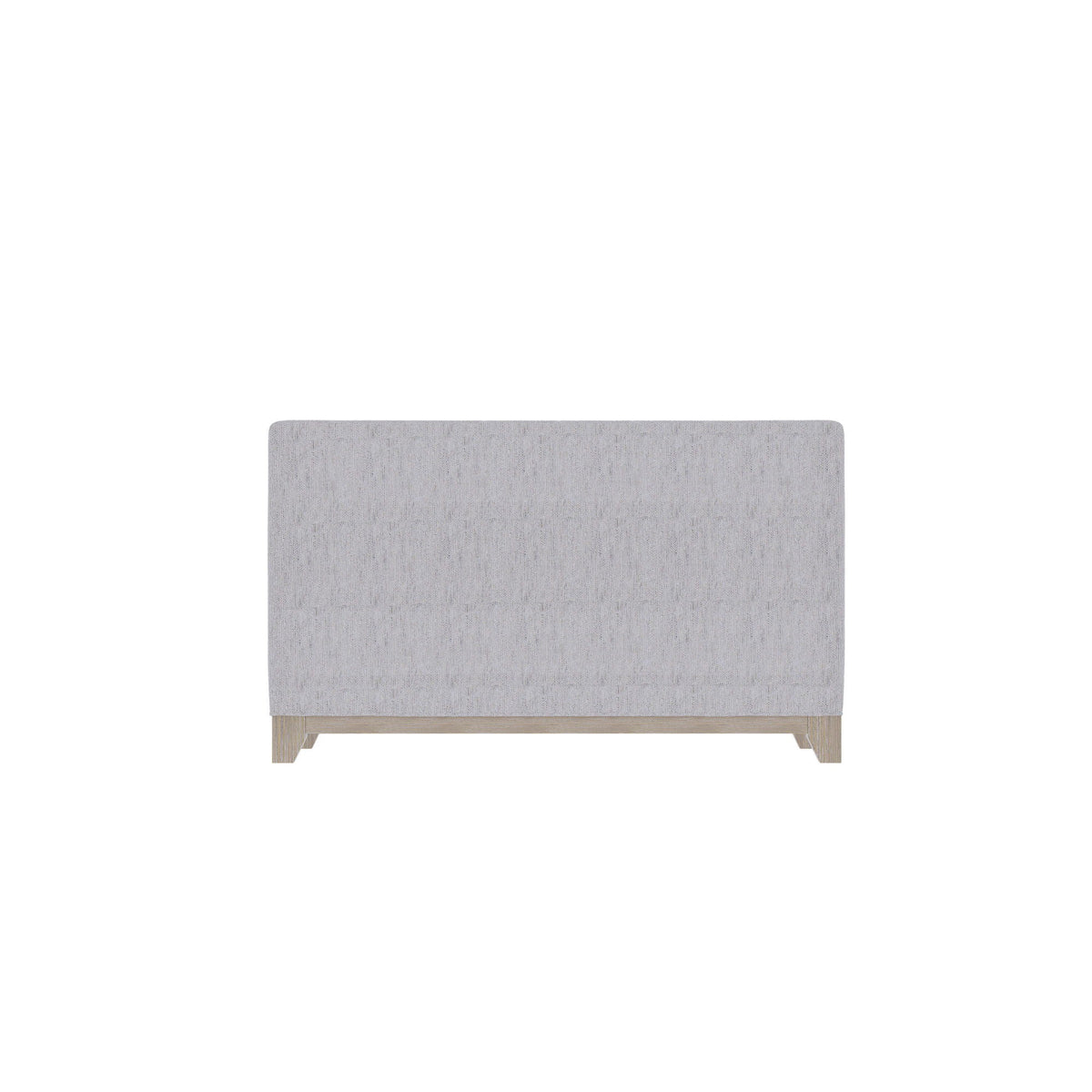 Loveseat HouseOfZazla in gray durable fabric with light wood legs, stationary casual accent on Tampa Home & Garden Store