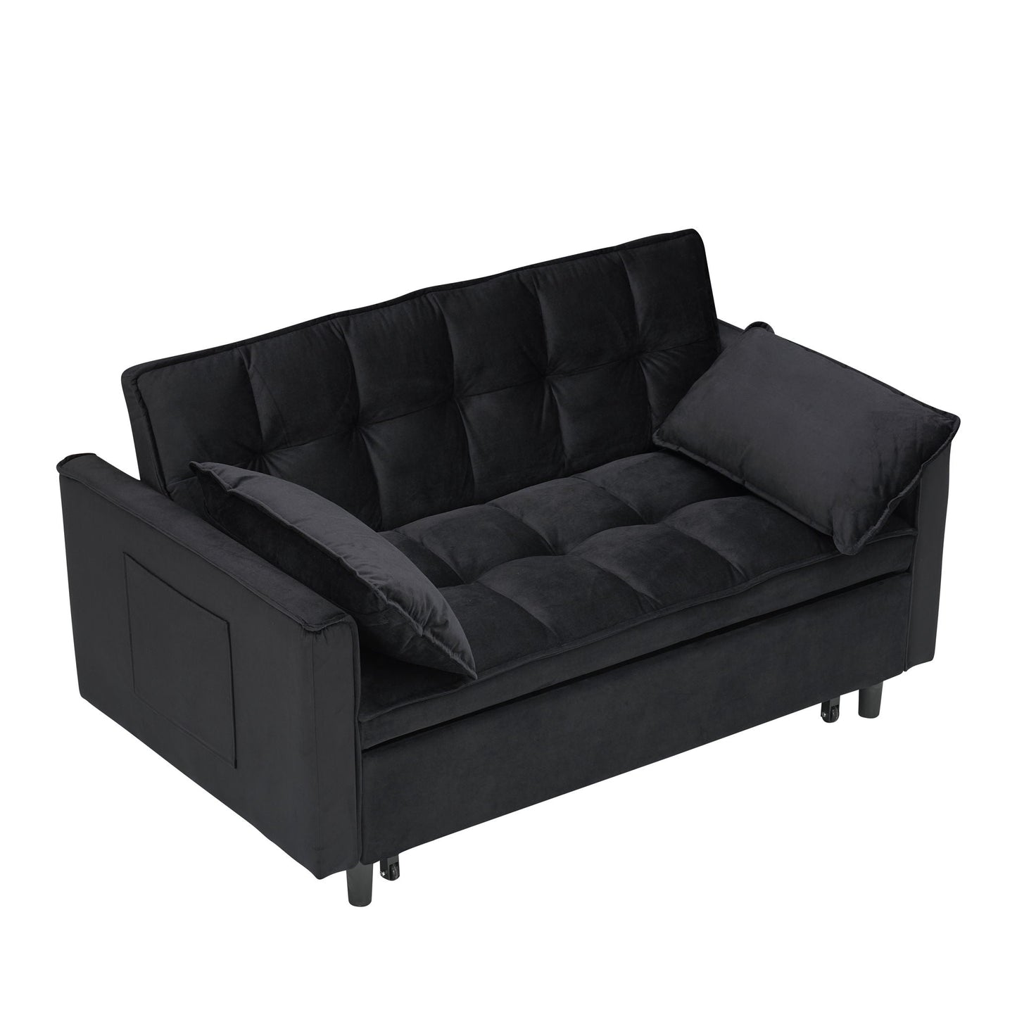 Large 3 In 1 Sofa Bed and Velvet Living Room