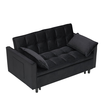 Large 3 In 1 Sofa Bed and Velvet Living Room