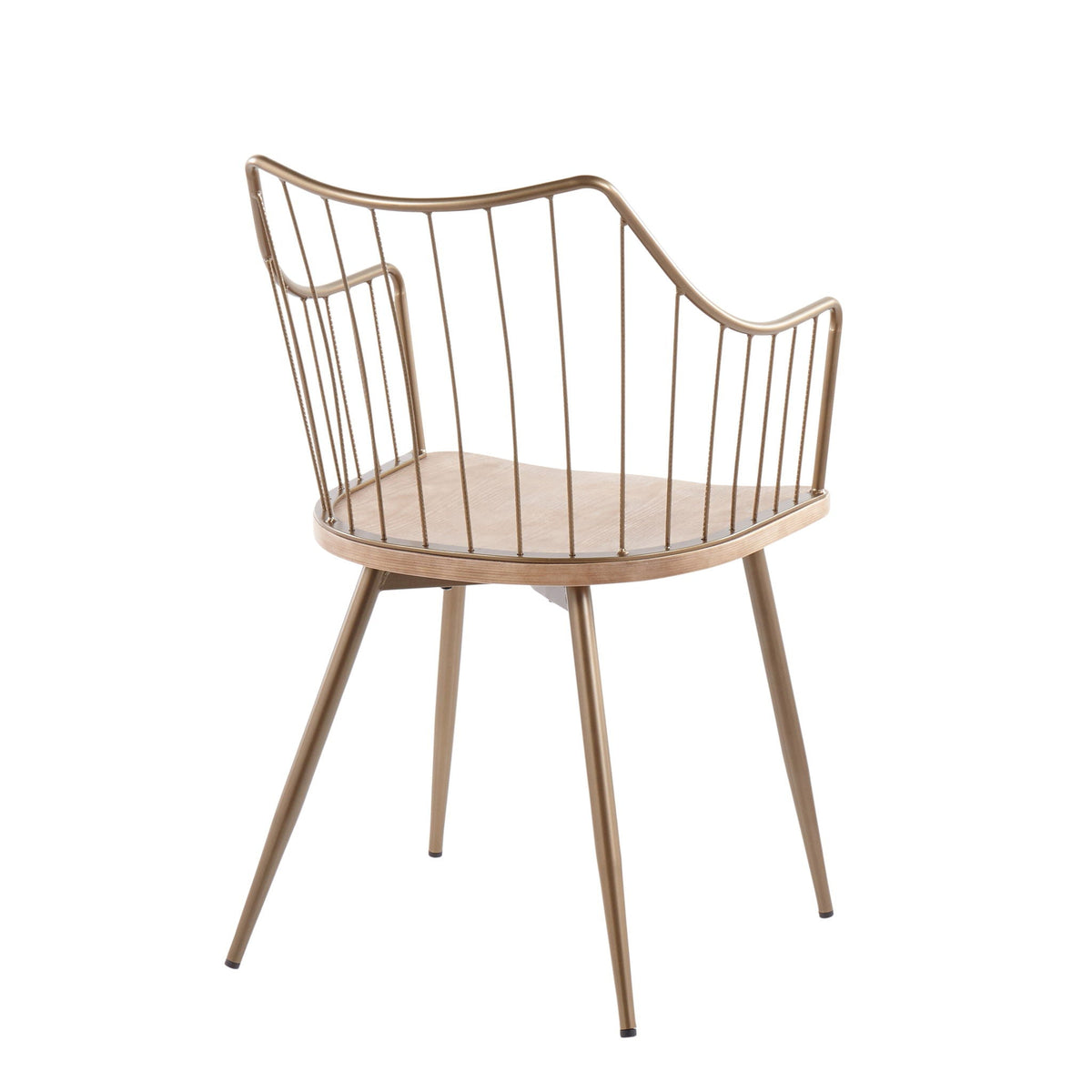 Winston Farmhouse Chair with metal frame in beige, kids' chair by HouseOfZazla on Tampa Home & Garden Store