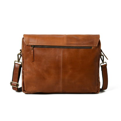 Wilson Tan Leather Crossbody Bag - Tampa Home & Garden Store
