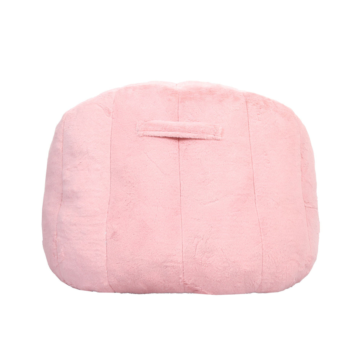Pink plush beanbag chair with armrests, high-density foam filling, HouseOfZazla armchair on Tampa Home & Garden Store
