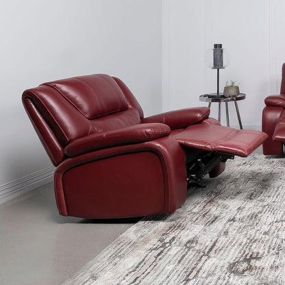 Elodie Plush Glider Recliner and Cushions