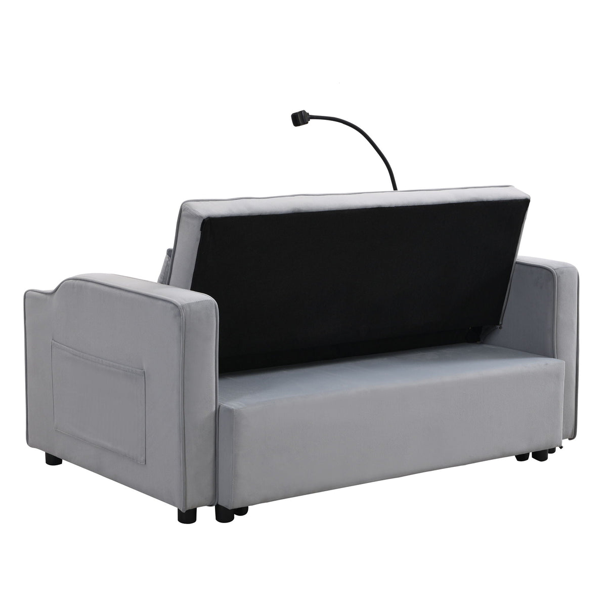 Modern Loveseat Futon Sofa with Pullout Bed