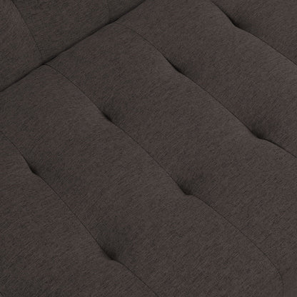 Modern Sofa Bed With Wood Frame and Steel Legs