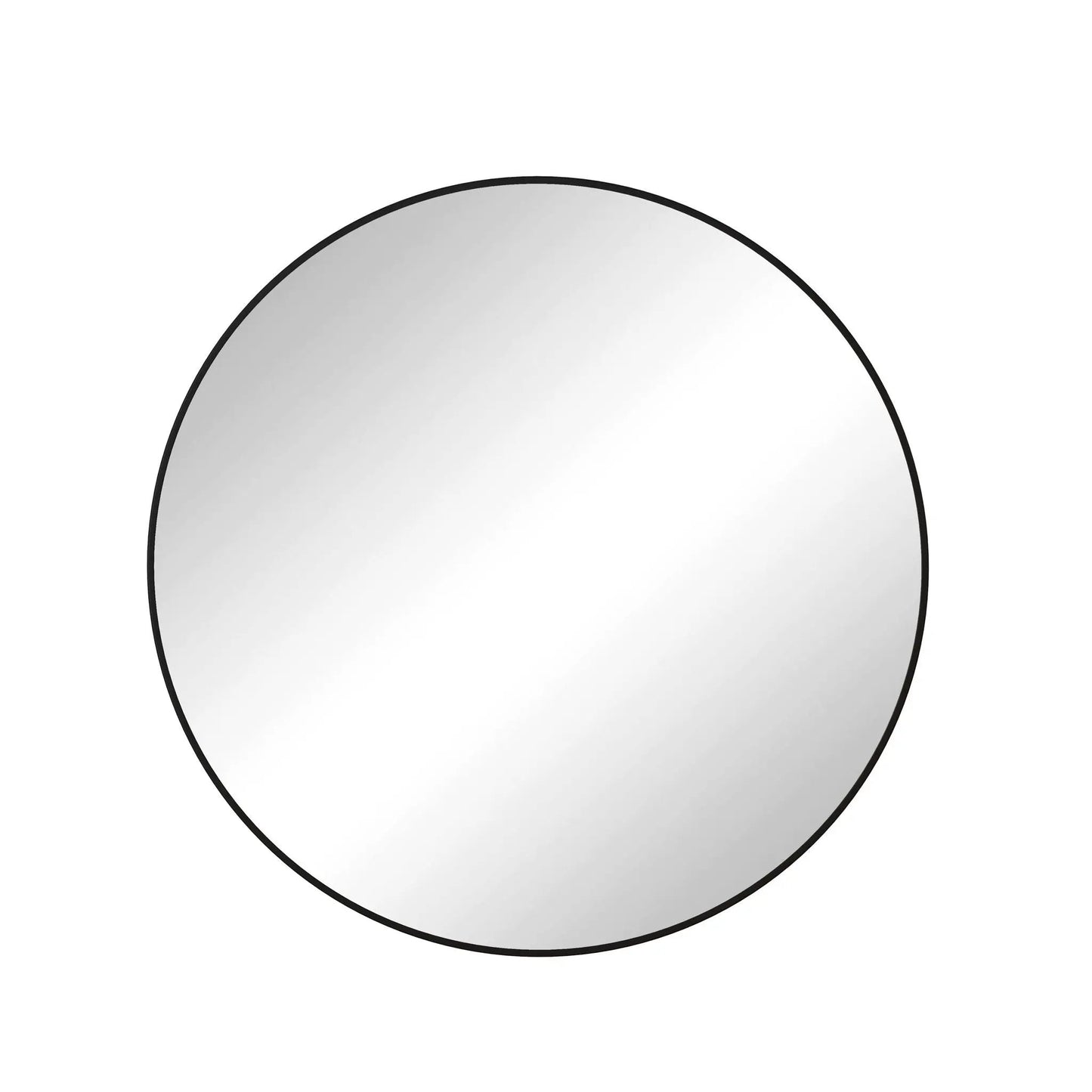 Round wall mirror with black metal frame by Unique Piece Furniture on Tampa Home & Garden Store