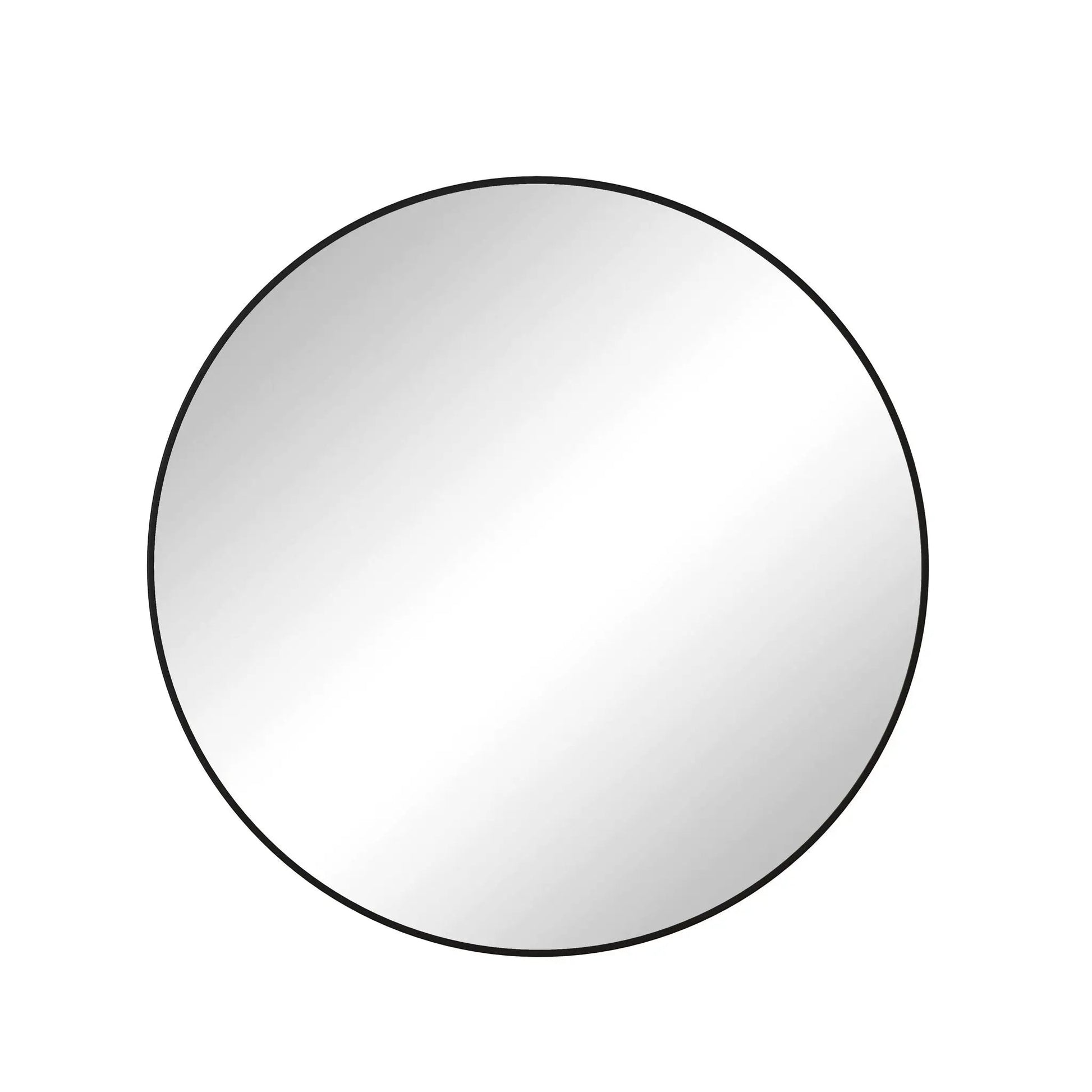 Round wall mirror with black metal frame by Unique Piece Furniture on Tampa Home & Garden Store
