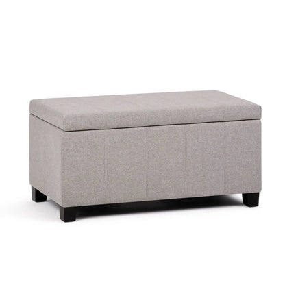 Dover Upholstered Storage Ottoman Bench with Lid