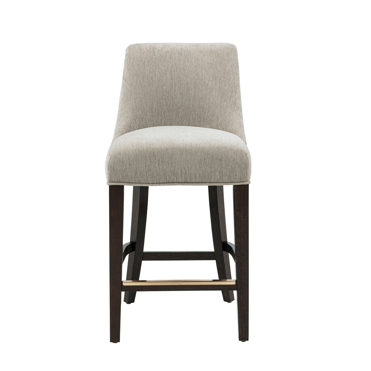 Beige upholstered counter stool with backrest and footrest, HouseOfZazla, 24–27 on Tampa Home & Garden Store