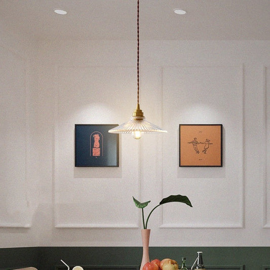 Japanese Vintage Restaurant Bar Chandelier Nordic Brass Glass Lamps - Tampa Home & Garden Store