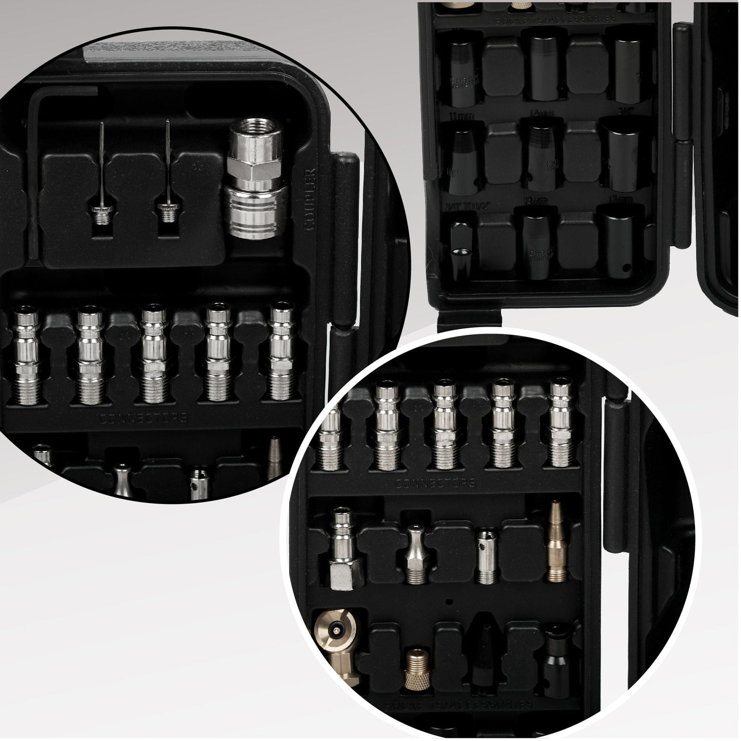 71-piece HouseOfZazla air tool and accessories kit in black/silver storage case on Tampa Home & Garden Store