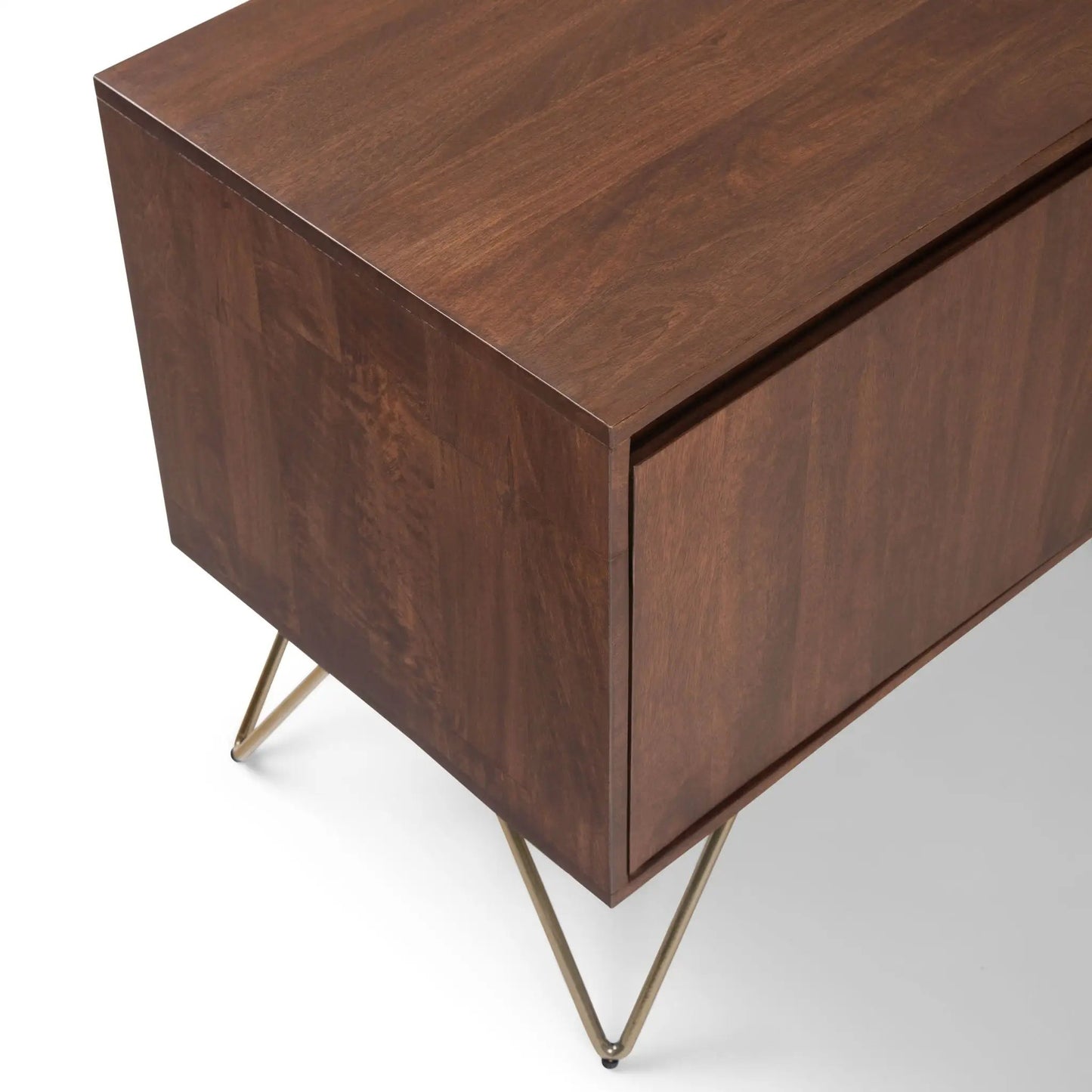 Hunter TV Media Stand In Umber Brown Stain