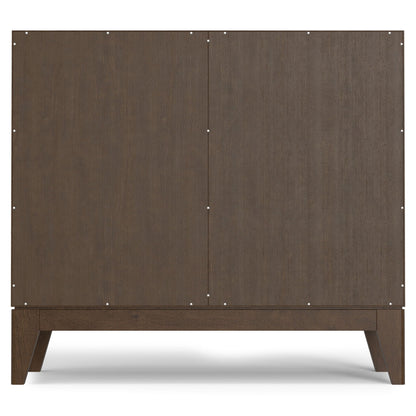 Harper walnut brown entryway storage cabinet, 2-door wood veneer by HouseOfZazla on Tampa Home & Garden Store
