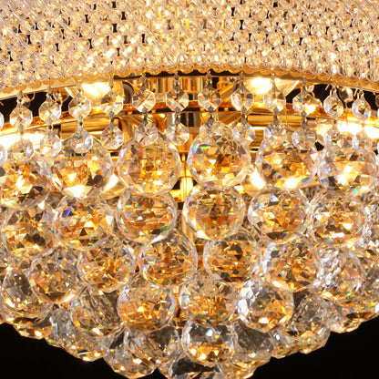 24-Inch Gold Crystal Chandelier, 12-light French Empire style ceiling light, HouseOfZazla on Tampa Home & Garden Store
