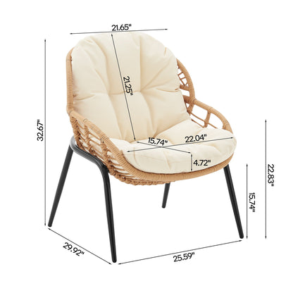 Modern Four Piece Outdoor Conversation Set