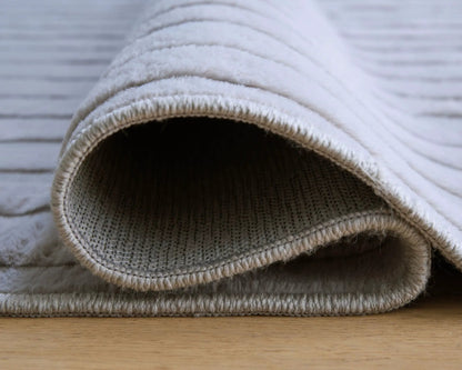 Worthley Washable Rug in Gray 8 by 10 Feet