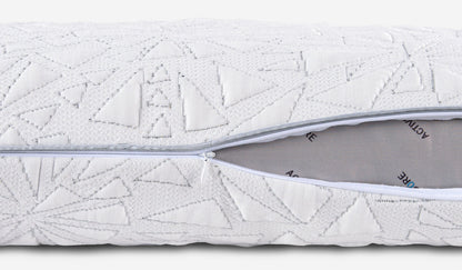 BedGear Storm Cuddle Curve Pillow 0.0 white quilted cover with zipper HouseOfZazla on Tampa Home & Garden Store