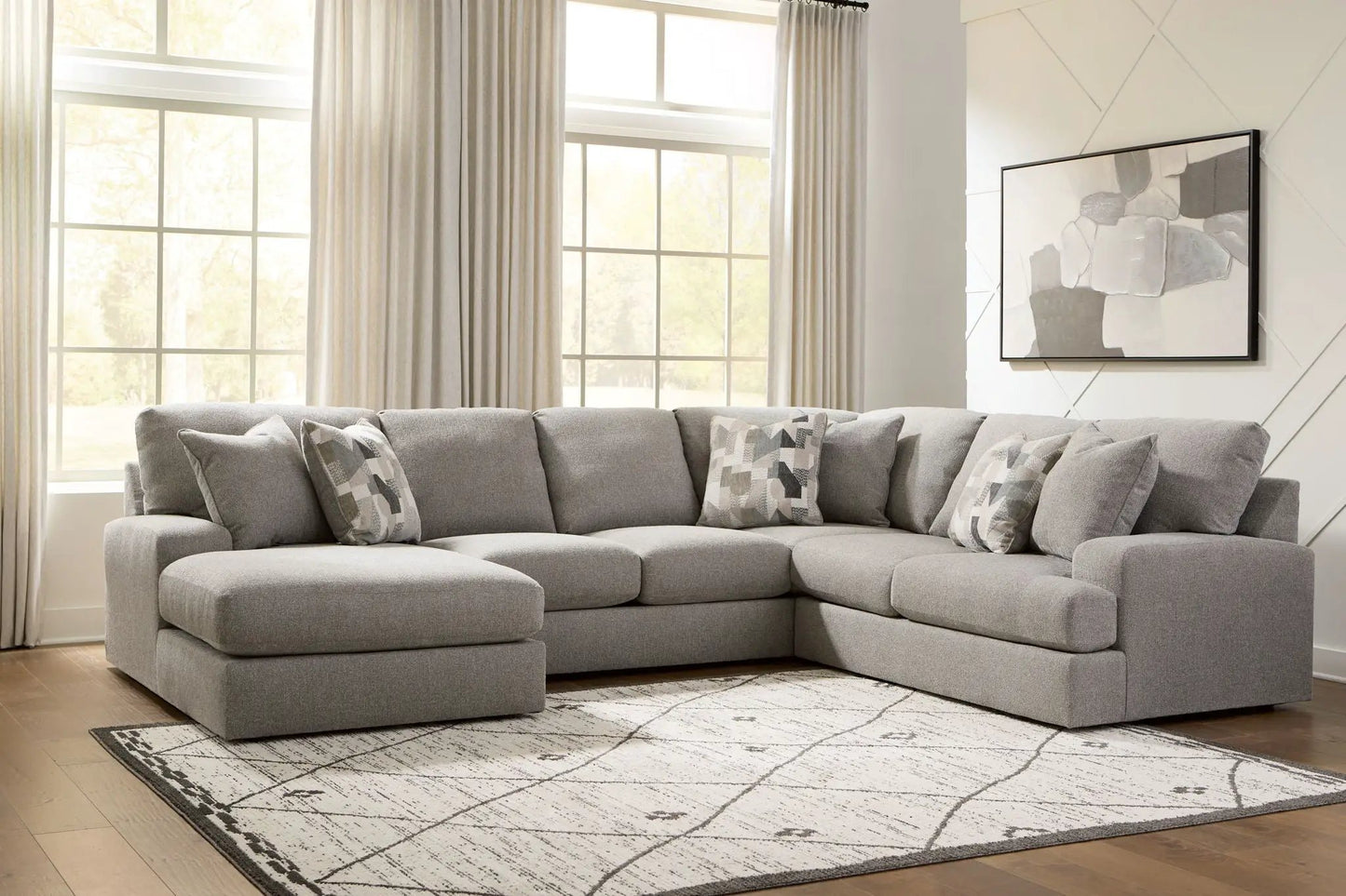 Lindon Sectional Nuvella Upholstery Cushions