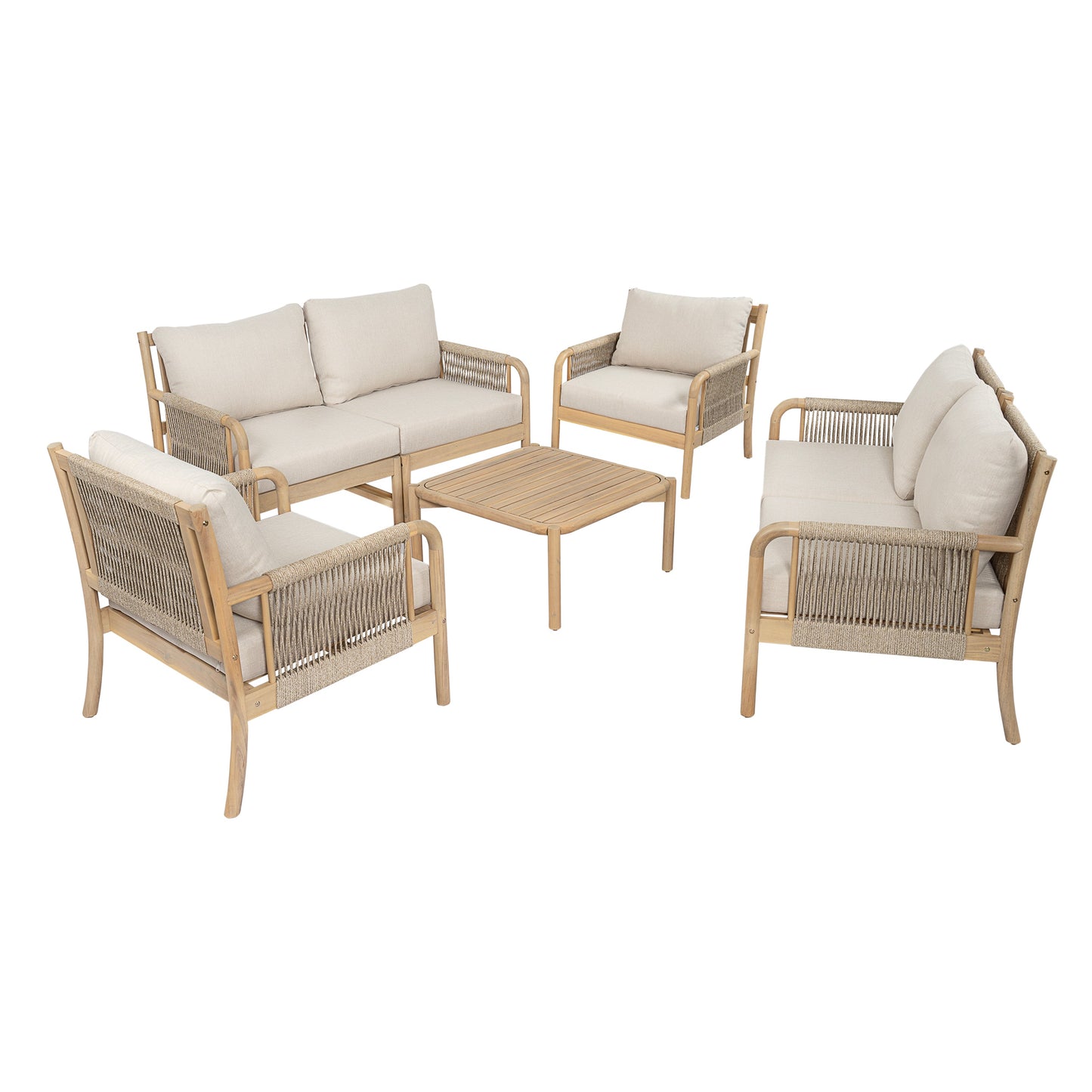 Casper Outdoor Sofa and Coffee Table Set