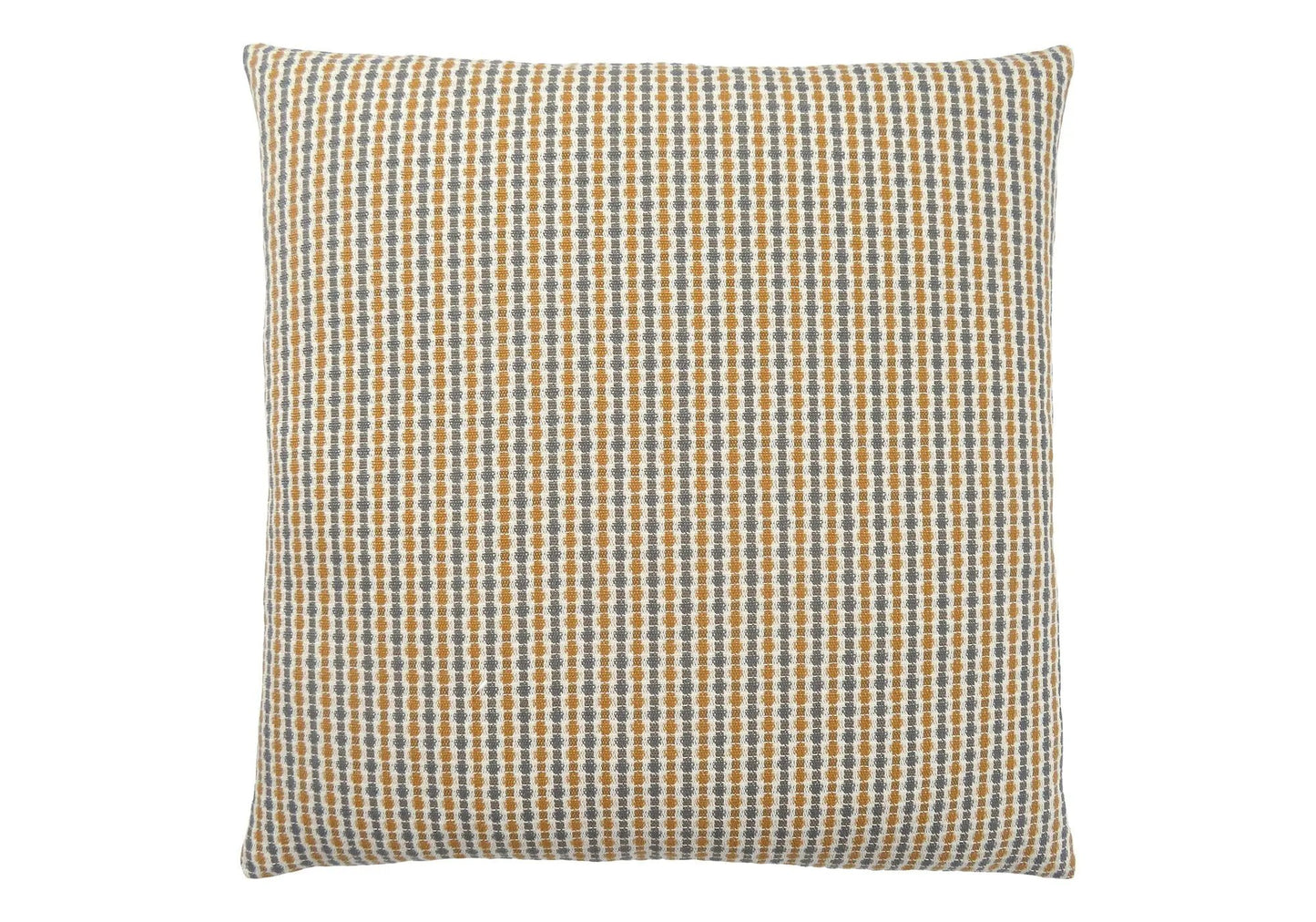 Square decorative throw pillow with insert included, brown and gray striped pattern on Tampa Home & Garden Store