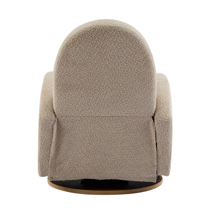 360 Swivel and Glider Recliner Chair in Almond
