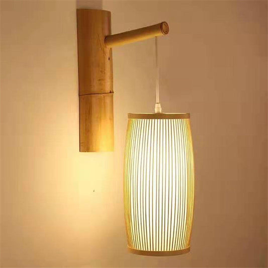 Southeast Asia bamboo plait hall staircase decoration lamp - Tampa Home & Garden Store