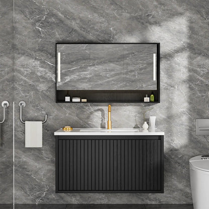Wall Mounted Floating Bathroom Vanity With Sink