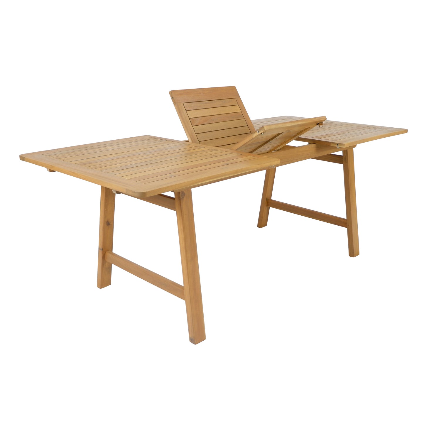 Versatile and Extendable Acacia Wood Table