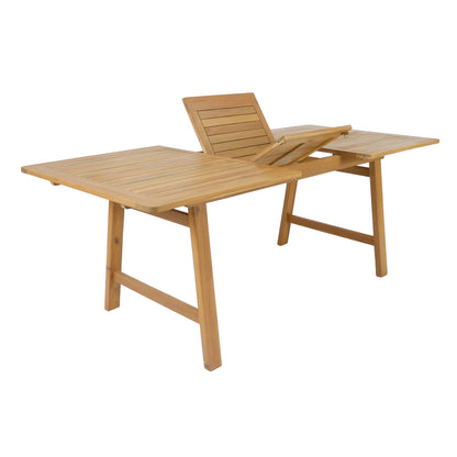 Versatile and Extendable Acacia Wood Table
