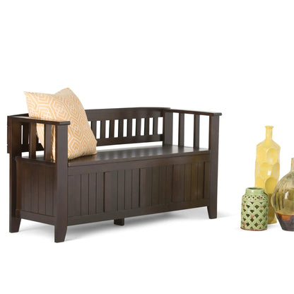 Acadian Entryway Storage Bench with Lift Lid